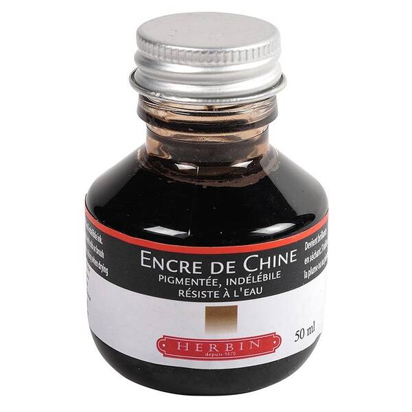 J.Herbin Indian Ink Çini Mürekkebi 50ml Kahve 11240T - 1