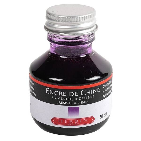 J.Herbin Indian Ink Çini Mürekkebi 50ml Mor 11270T - 1