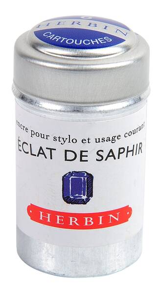 J.Herbin Mürekkep Kartuşu 6'lı Parlak Safir 20116T - 1