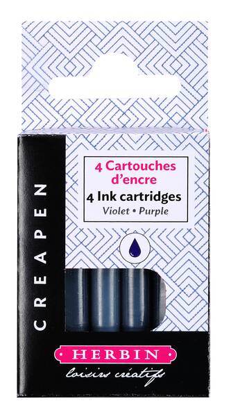 J.Herbin Yeniden Doldurulabilir Kartuş Violet 4'lü - 1