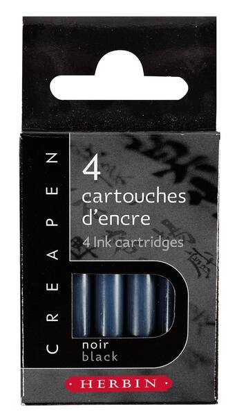 J.Herbin Yeniden Doldurulabilir Kartuş Black 4'lü - 1