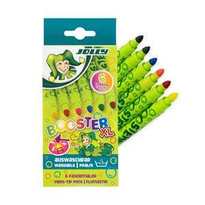 Jolly Booster Xl Yıkanabilir Keçeli Kalem Seti 6 Renk - Thumbnail