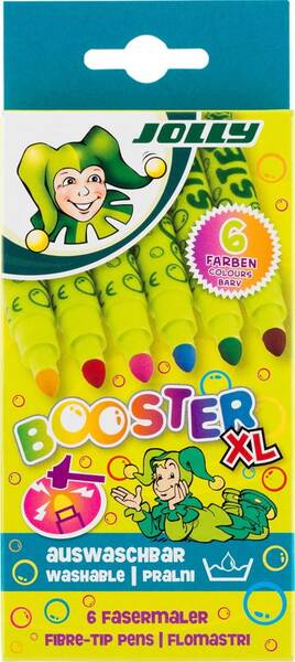 Jolly Booster Xl Yıkanabilir Keçeli Kalem Seti 6 Renk - 2