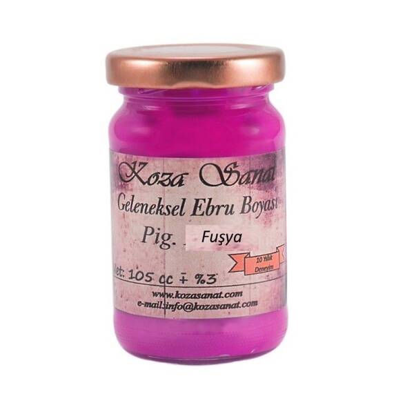 Koza Geleneksel Ebru Boyası 105 Ml Pigment Fuşya - 1