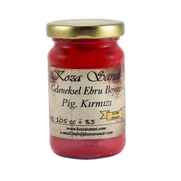 Koza Geleneksel Ebru Boyası 105 Ml Pigment Kırmızı - 1