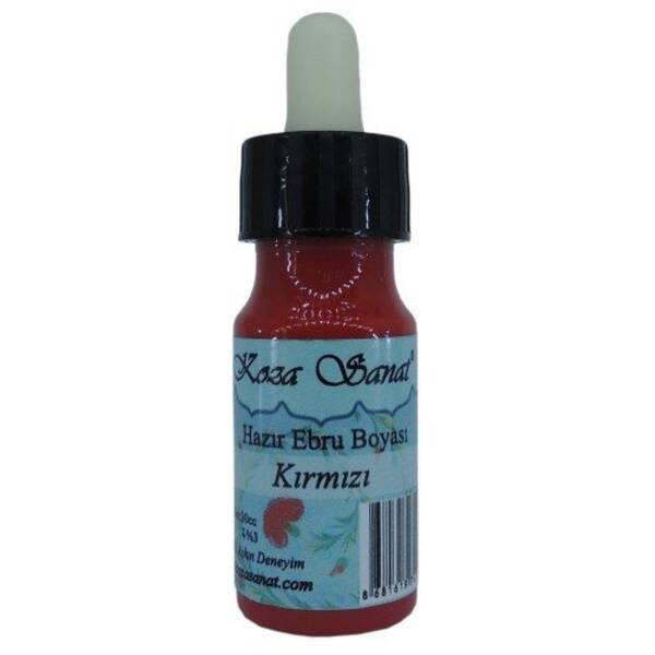 Koza Hazır Ebru Boyası Damlalıklı 30 Ml Kırmızı - 1