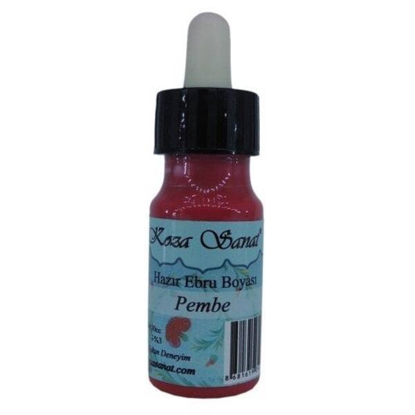 Koza Hazır Ebru Boyası Damlalıklı 30 Ml Pembe - 1