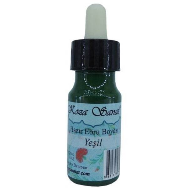 Koza Hazır Ebru Boyası Damlalıklı 30 Ml Yeşil - 1