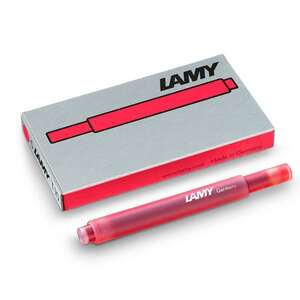 Lamy - Lamy Dolma Kalem Kartuşu T-10 Kırmızı 5'li