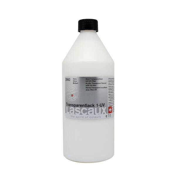 Lascaux Akrilik Transparan 1-UV Vernik 2062 Parlak 1000 Ml - 1