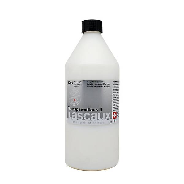 Lascaux Akrilik Transparan 3 Vernik 2064 Yarı-Parlak 1000 Ml - 1