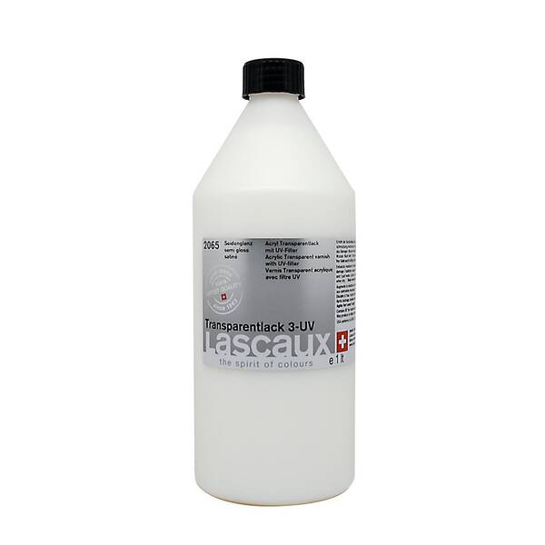 Lascaux Akrilik Transparan 3-UV Vernik 2065 Yarı-Parlak 1000 Ml - 1