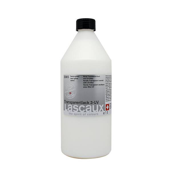 Lascaux Akrilik Transparan 3-UV Vernik 2065 Yarı-Parlak 1000 Ml