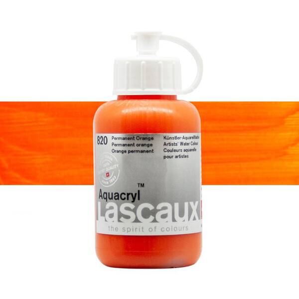 Lascaux Aquacryl Sıvı Akrilik Boya 85 Ml Permanent Orange - 1