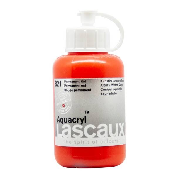 Lascaux Aquacryl Sıvı Akrilik Boya 85 Ml Permanent Red - 2