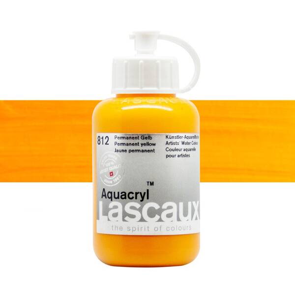 Lascaux Aquacryl Sıvı Akrilik Boya 85 Ml Permanent Yellow - 1