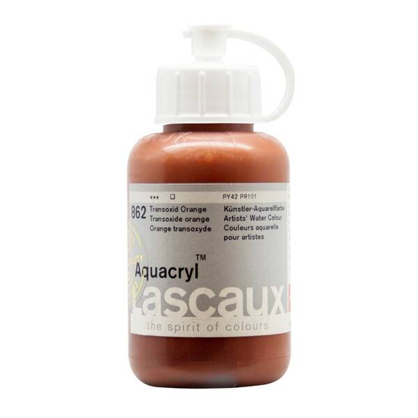 Lascaux Aquacryl Sıvı Akrilik Boya 85 Ml Transoxide Orange - 2