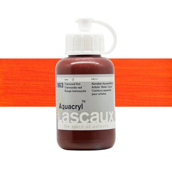 Lascaux Aquacryl Sıvı Akrilik Boya 85 Ml Transoxide Red - 1