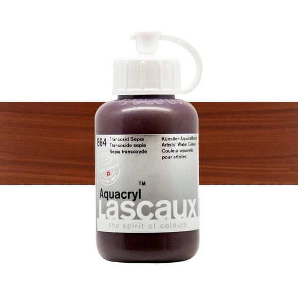 Lascaux Aquacryl Sıvı Akrilik Boya 85 Ml Transoxide Sepia