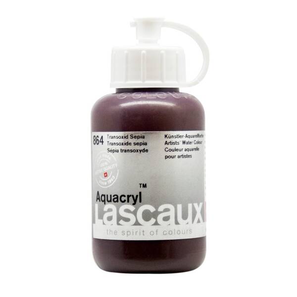 Lascaux Aquacryl Sıvı Akrilik Boya 85 Ml Transoxide Sepia - 2