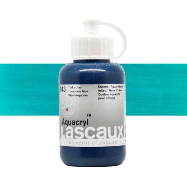 Lascaux Aquacryl Sıvı Akrilik Boya 85 Ml Turquoise Blue - 1