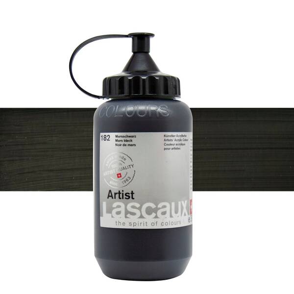 Lascaux Artist Akrilik Boya 390 Ml Seri 1 Mars Black - 1