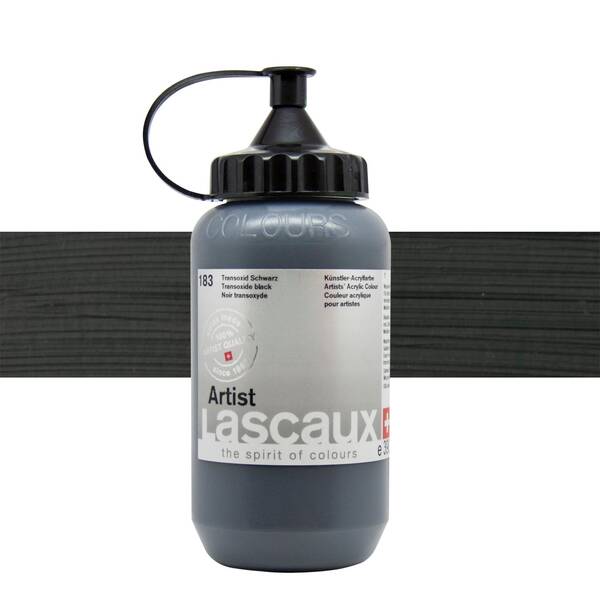 Lascaux Artist Akrilik Boya 390 Ml Seri 1 Transoxide Black - 1