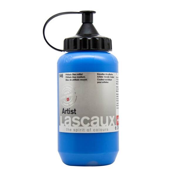 Lascaux Artist Akrilik Boya 390 Ml Seri 2 Phthalo Blue Medium - 2