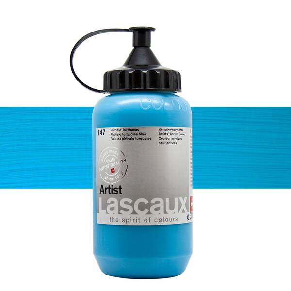 Lascaux Artist Akrilik Boya 390 Ml Seri 2 Phthalo Turquoise Blue - 1