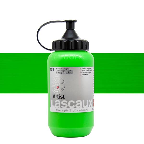 Lascaux Artist Akrilik Boya 390 Ml Seri 3 Cadmium Green Yellow - 1