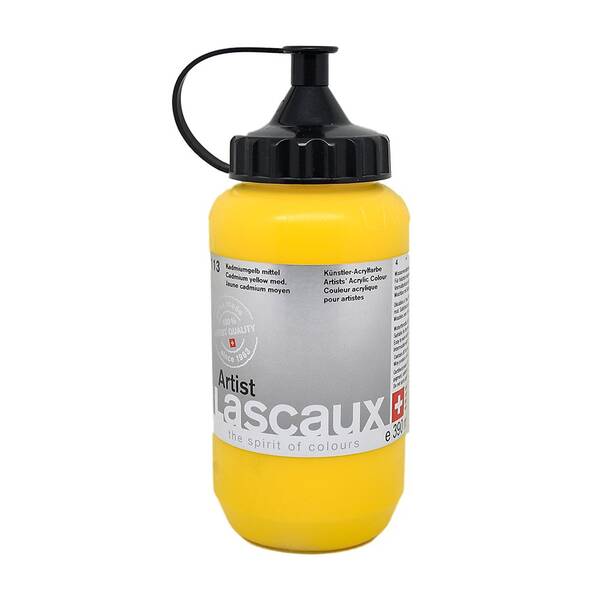 Lascaux Artist Akrilik Boya 390 Ml Seri 4 Cadmium Yellow Medium - 1