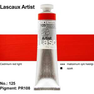 Lascaux Artist Akrilik Boya 45 Ml S4 Cadmium Red Light - Thumbnail