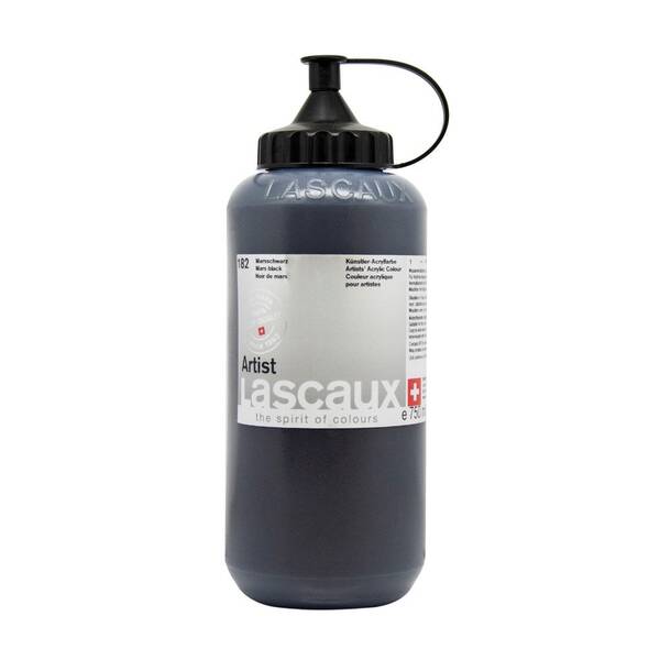 Lascaux Artist Akrilik Boya 750 Ml Seri 1 Mars Black - 2