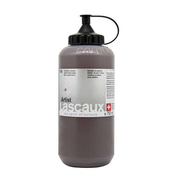 Lascaux Artist Akrilik Boya 750 Ml Seri 1 Oxide Brown Deep - 2