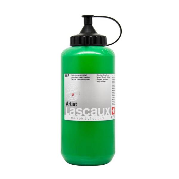 Lascaux Artist Akrilik Boya 750 Ml Seri 3 Cadmium Green Medium - 2