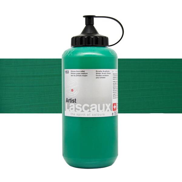 Lascaux Artist Akrilik Boya 750 Ml Seri 3 Phthalo Green Medium - 1