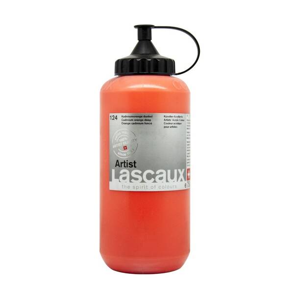 Lascaux Artist Akrilik Boya 750 Ml Seri 4 Cadmium Orange Deep - 2