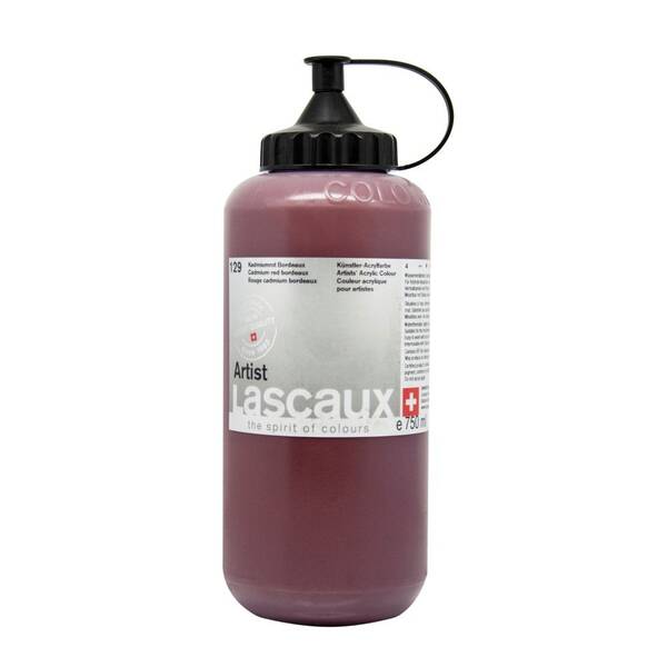 Lascaux Artist Akrilik Boya 750 Ml Seri 4 Cadmium Red Bordeaux - 2