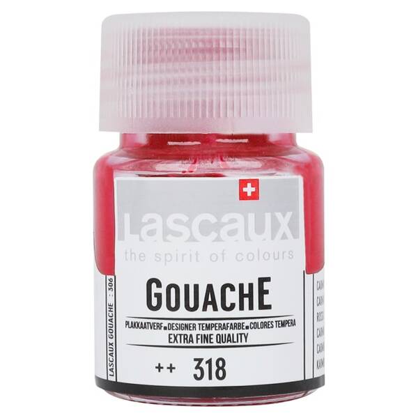 Lascaux Guaj Boya 16 Ml Carmine Red No:318 - 1