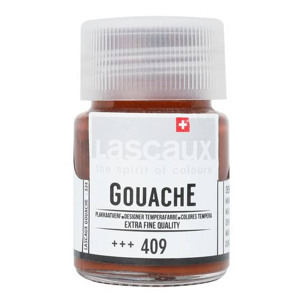 Lascaux Guaj Boya 16 Ml Deep Brown No:409 - 1