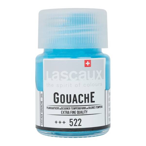 Lascaux Guaj Boya 16 Ml Turquoise Blue No:522 - 1