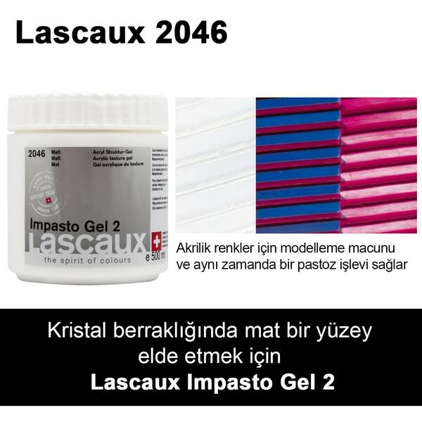 Lascaux Impasto Gel 2 500 Ml Matte - 2