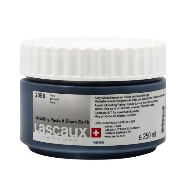 Lascaux Modelling Paste A Black Earth 250 Ml - 1