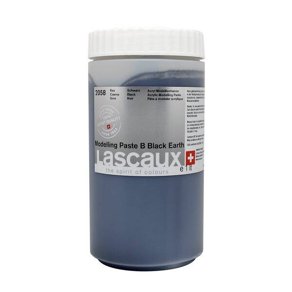 Lascaux Modelling Paste B Black Earth 1000 Ml - 1