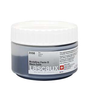 Lascaux Modelling Paste B Black Earth 250 Ml - Lascaux