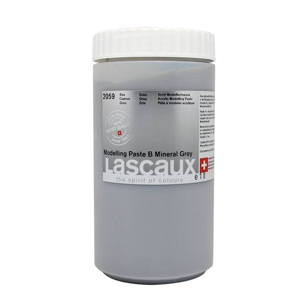 Lascaux Modelling Paste B Mineral Grey 1000 Ml - 1