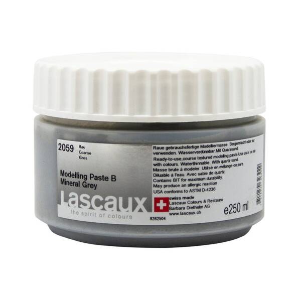 Lascaux Modelling Paste B Mineral Grey 250 Ml - 1