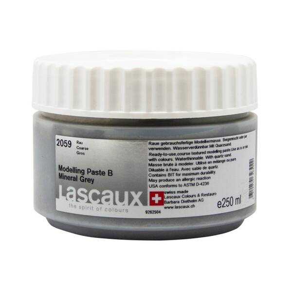 Lascaux Modelling Paste B Mineral Grey 250 Ml