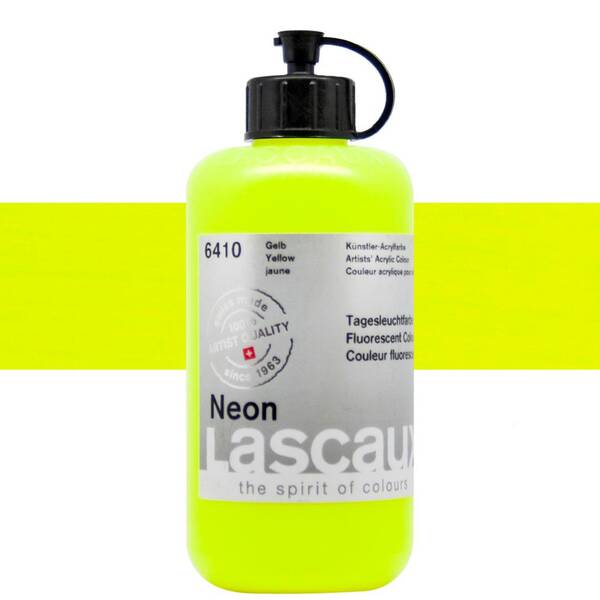 Lascaux Neon Akrilik Boya 250 Ml Yellow - 1