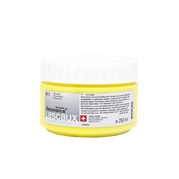 Lascaux Resonance Guaj Boya 250 Ml Lemon Yellow - 1